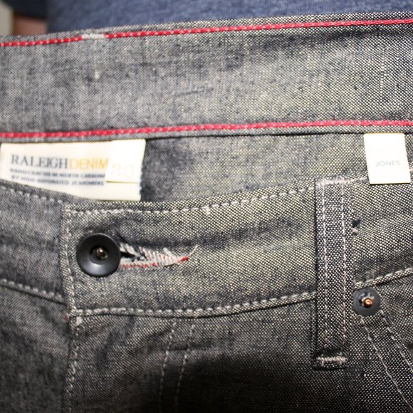 Raleigh Denim Men's Jones Straight Gray Jeans - Picture 5 of 6